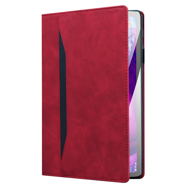 Case2go - Hoes geschikt voor Amazon Fire 7 (2022) - Business Wallet Book Case - Met pasjeshouder - Rood
