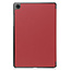 Case2go - Tablet hoes geschikt voor Samsung Galaxy Tab A9 (2023) - Tri-fold hoes met auto/wake functie - 8 inch - Donker Rood