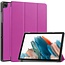 Case2go Case2go - Tablet hoes geschikt voor Samsung Galaxy Tab A9 (2023) - Tri-fold hoes met auto/wake functie - 8 inch - Paars