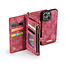 CaseMe - Telefoonhoesje geschikt voor Apple iPhone 15 Plus - 2 in 1 Book Case en Back Cover - Roze