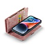 CaseMe - Telefoonhoesje geschikt voor Apple iPhone 15 Plus - 2 in 1 Book Case en Back Cover - Licht Roze