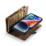 CaseMe - Telefoonhoesje geschikt voor Apple iPhone 15 - 2 in 1 Book Case en Back Cover - Bruin