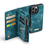 CaseMe - Telefoonhoesje geschikt voor Apple iPhone 15 Pro Max - 2 in 1 Book Case en Back Cover - Blauw