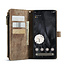 CaseMe - Hoesje geschikt voor Google Pixel 8 Pro - Vintage Wallet Book Case Ritssluiting - Met Magneetsluiting - Bruin