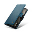 CaseMe - Hoesje geschikt voor Google Pixel 8 - Retro Wallet Book Case - Met Magnetische Sluiting - Blauw