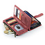 CaseMe - Hoesje geschikt voor iPhone 15 Plus - Vintage Wallet Book Case Ritssluiting - Met Magneetsluiting - Roze