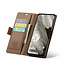 CaseMe - Hoesje geschikt voor Google Pixel 8 - Retro Wallet Book Case - Met Magnetische Sluiting - Bruin