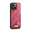 CaseMe - Telefoonhoesje geschikt voor Apple iPhone 15 - 2 in 1 Book Case en Back Cover - Roze