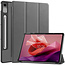 Case2go Case2go - Tablet hoes geschikt voor Lenovo Tab P12 - Tri-Fold Book Case - Auto/Wake functie - Grijs