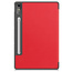 Case2go - Tablet hoes geschikt voor Lenovo Tab P12 - Tri-Fold Book Case - Auto/Wake functie - Rood