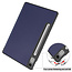 Case2go - Tablet hoes geschikt voor Lenovo Tab P12 - Tri-Fold Book Case - Auto/Wake functie - Blauw