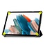 Case2go - Tablet hoes geschikt voor Samsung Galaxy Tab A9 Plus (2023) - Tri-fold hoes met auto/wake functie - 11 inch - Don't touch me