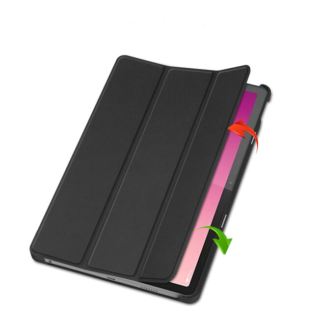 Case2go - Tablet hoes geschikt voor Lenovo Tab M10 5G - Tri-Fold Book Case - Auto/Wake functie - Zwart