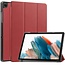 Case2go Case2go - Tablet hoes geschikt voor Samsung Galaxy Tab A9 Plus (2023) - Tri-fold hoes met auto/wake functie - 11 inch - Donker rood