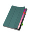 Case2go - Tablet hoes geschikt voor Lenovo Tab M10 5G - Tri-Fold Book Case - Auto/Wake functie - Donker Groen