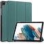 Case2go - Tablet hoes geschikt voor Samsung Galaxy Tab A9 Plus (2023) - Tri-fold hoes met auto/wake functie - 11 inch - Groen