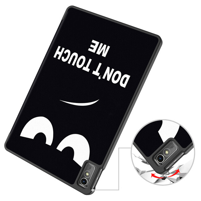 Case2go - Tablet hoes geschikt voor Lenovo Tab M10 5G - Tri-Fold Book Case - Auto/Wake functie - Don't touch me