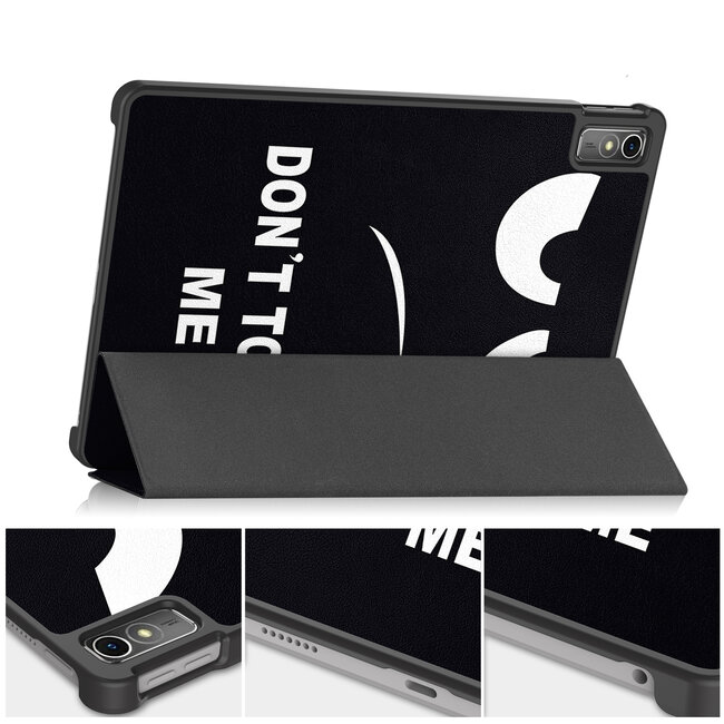 Case2go - Tablet hoes geschikt voor Lenovo Tab M10 5G - Tri-Fold Book Case - Auto/Wake functie - Don't touch me