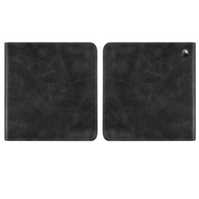 Case2go - E-reader hoes geschikt voor Kobo Libra 2 / Tolino Vision 6 - Sleepcover - Auto/Wake functie - Met handstrap - Zwart