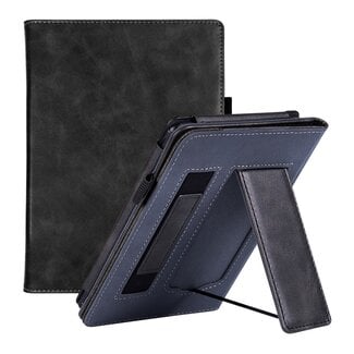 Case2go Case2go - E-reader Hoes geschikt voor Kindle Paperwhite (2021) - Sleepcover - Auto/Wake functie - Met handstrap - Zwart