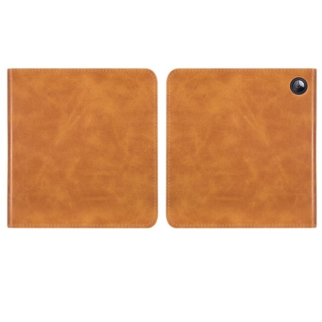 Case2go - E-reader hoes geschikt voor Kobo Sage - Sleepcover - Auto/Wake functie - Met handstrap - Bruin