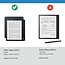 Case2go - E-reader hoes geschikt voor Kobo Sage - Sleepcover - Auto/Wake functie - Met handstrap - Bruin