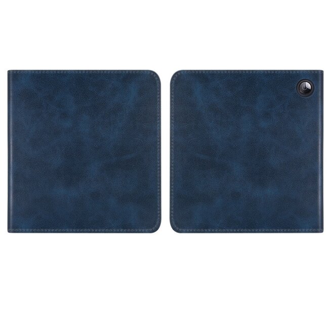 Case2go - E-reader hoes geschikt voor Kobo Sage - Sleepcover - Auto/Wake functie - Met handstrap - Donkerblauw