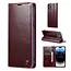 CaseMe - Telefoonhoesje geschikt voor Apple iPhone 15 Pro Max - Flip Wallet Case - Magneetsluiting - Donker Rood