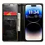 CaseMe - Telefoonhoesje geschikt voor Apple iPhone 15 Pro Max - Flip Wallet Case - Magneetsluiting - Donker Bruin