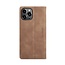 CaseMe - Telefoonhoesje geschikt voor Apple iPhone 15 Pro Max - Wallet Book Case - Met Magnetische Sluiting - Bruin