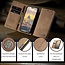 CaseMe - Telefoonhoesje geschikt voor Apple iPhone 15 Pro Max - Wallet Book Case - Met Magnetische Sluiting - Bruin