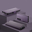 CaseMe - Hoesje geschikt voor Samsung Galaxy S23 FE - Retro Wallet Book Case - Met Magnetische Sluiting - Paars