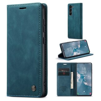 CaseMe CaseMe - Telefoonhoesje geschikt voor Samsung Galaxy S23 FE  - Wallet Book Case - Met Magnetische Sluiting - Blauw