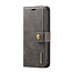 CaseMe - Telefoonhoesje geschikt voor iPhone 15 Pro - Bookcover - Met Afneembare Magneet-backcase - Ming Serie - Grijs