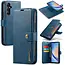 CaseMe CaseMe - Telefoonhoesje geschikt voor Samsung Galaxy S23 FE - Bookcover - Met Afneembare Magneet - Backcase - Ming Serie - Blauw