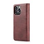 CaseMe - Telefoonhoesje geschikt voor iPhone 15 Pro - Bookcover - Met Afneembare Magneet-backcase - Ming Serie - Rood