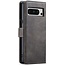 CaseMe - Telefoonhoesje geschikt voor Samsung Galaxy S23 FE - Bookcover - Met Afneembare Magneet - Backcase - Ming Serie - Grijs