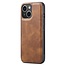CaseMe - Telefoonhoesje geschikt voor iPhone 15 - Bookcover - Met Afneembare Magneet-backcase - Ming Serie - Bruin