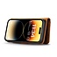 CaseMe - Telefoonhoesje geschikt voor iPhone 15 Pro - Bookcover - Met Afneembare Magneet-backcase - Ming Serie - Bruin