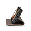 CaseMe - Telefoonhoesje geschikt voor Apple iPhone 15 Plus - Wallet Book Case - Met Magnetische Sluiting - Donker Bruin