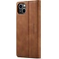 CaseMe - Telefoonhoesje geschikt voor Apple iPhone 15 - Wallet Book Case - Met Magnetische Sluiting - Licht Bruin