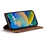 CaseMe - Telefoonhoesje geschikt voor Apple iPhone 15 - Wallet Book Case - Met Magnetische Sluiting - Licht Bruin