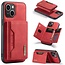 CaseMe CaseMe - Telefoonhoesje geschikt voor iPhone 15 Plus - Back Cover - Met Magnetische Pasjeshouder - Rood