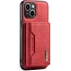 CaseMe - Telefoonhoesje geschikt voor iPhone 15 Plus - Back Cover - Met Magnetische Pasjeshouder - Rood