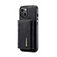 CaseMe - Telefoonhoesje geschikt voor iPhone 15 Plus - Back Cover - Met Magnetische Pasjeshouder - Zwart