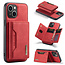 CaseMe CaseMe - Telefoonhoesje geschikt voor iPhone 15 - Back Cover - Met Magnetische Pasjeshouder - Rood