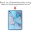 Hoozey - Tablet hoes geschikt voor Samsung Galaxy Tab S8/S7 (2022/2020) - 11 inch - Tablet hoes - Marmer print - Blauw