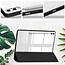 Case2go - Tablet hoes geschikt voor Samsung Galaxy Tab S9 Plus/S9 FE Plus (2023) - Acrylic Trifold case met Auto/Wake functie en Magneetsluiting - Zwart