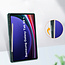 Case2go - Tablet hoes geschikt voor Samsung Galaxy Tab S9 Plus/S9 FE Plus (2023) - Acrylic Trifold case met Auto/Wake functie en Magneetsluiting - Groen