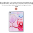 Hoozey - Tablet hoes geschikt voor Samsung Galaxy Tab S6 Lite (2022/2020) - 10.4 inch - Tablet hoes - Marmer print - Roze